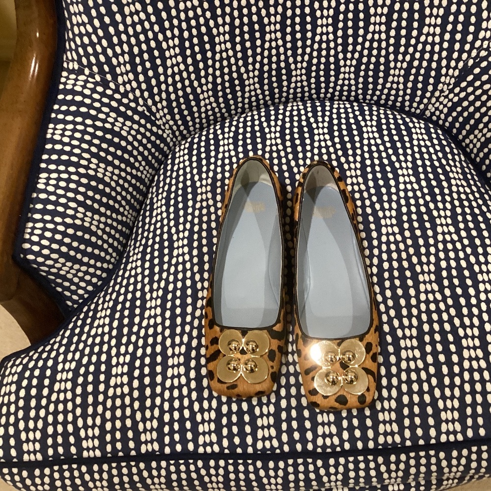 Francis Valentine Ballet Flat Leopard Print, size 7